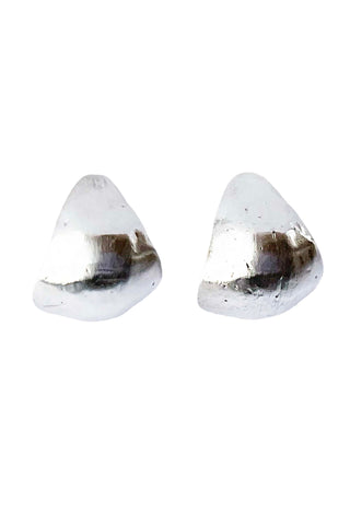 Buried Sapphire Hoop Earrings