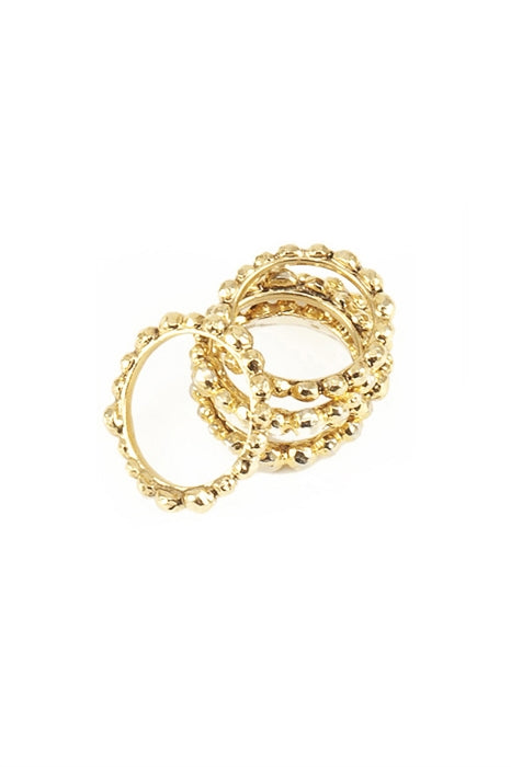 Pelota Stackable Rings-14kt Gold