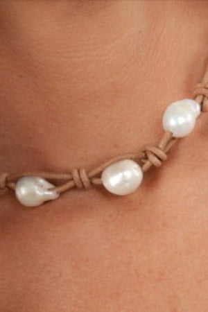 Triple Fresh Water Baroque Pearl Choker