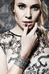 Leah Pipes from the show the "Originals" wearing Venice Cuff, Sterling Silver Plated
