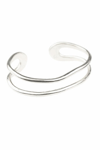 Hammered Initial Cuff-Sterling Silver