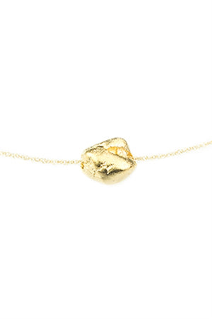 Baby Nugget Necklace-14kt Gold