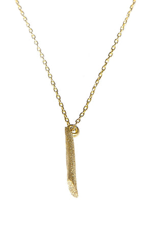 Twig Necklace- 14kt Gold