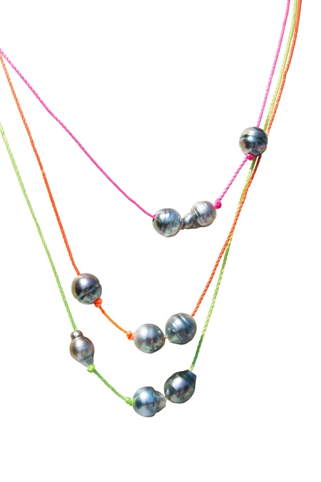 Ultraviolet Tahitian Pearl Necklace