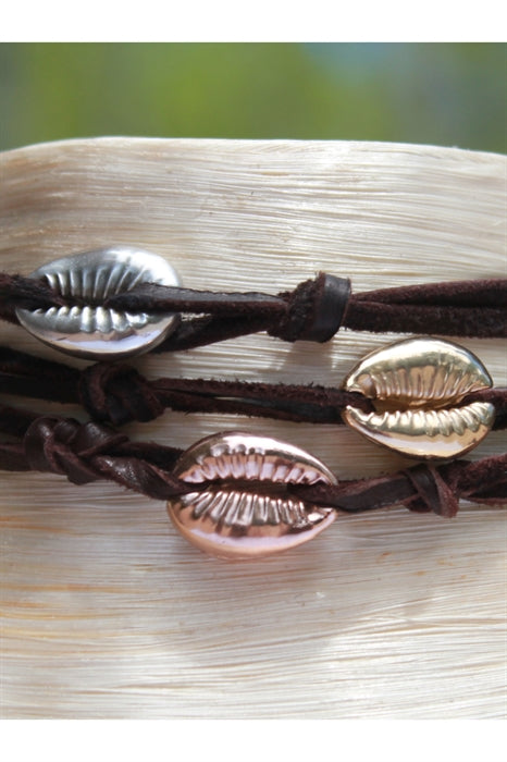 Cowrie Shell Wrap - 14kt Rose Gold