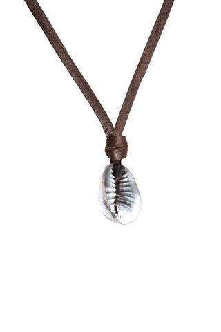 Cowrie Shell Necklace - 14kt Gold