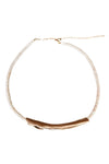Sculptured Clam Shell Necklace- 14kt Rose Gold